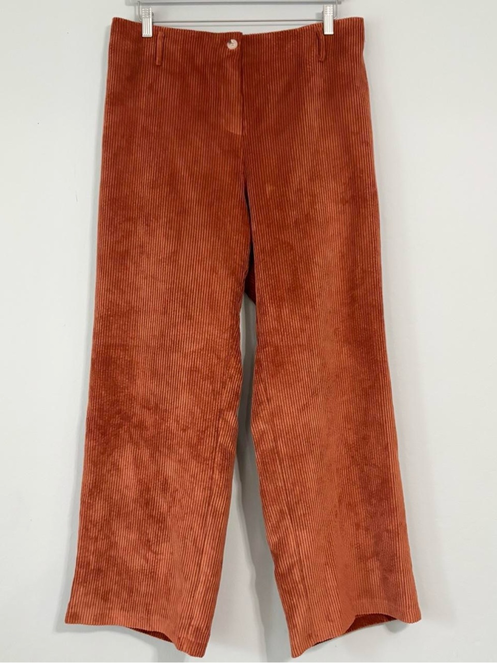 RUTI The Corduroy Uptown Straight Leg Pants in Orange